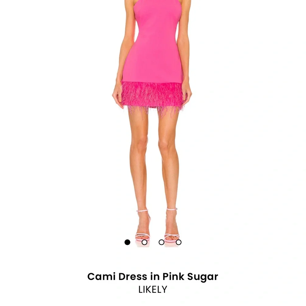 Likely Pink Ruffled Sheath Mini Dress - Picture 1 of 4